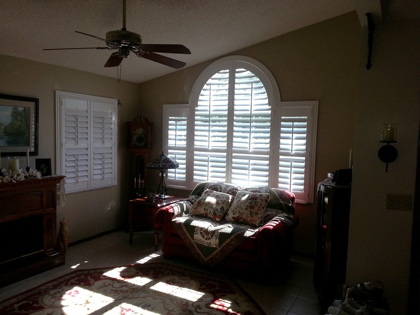 Specialty Shaped Plantation Shutters in Kissimmee US Verticals