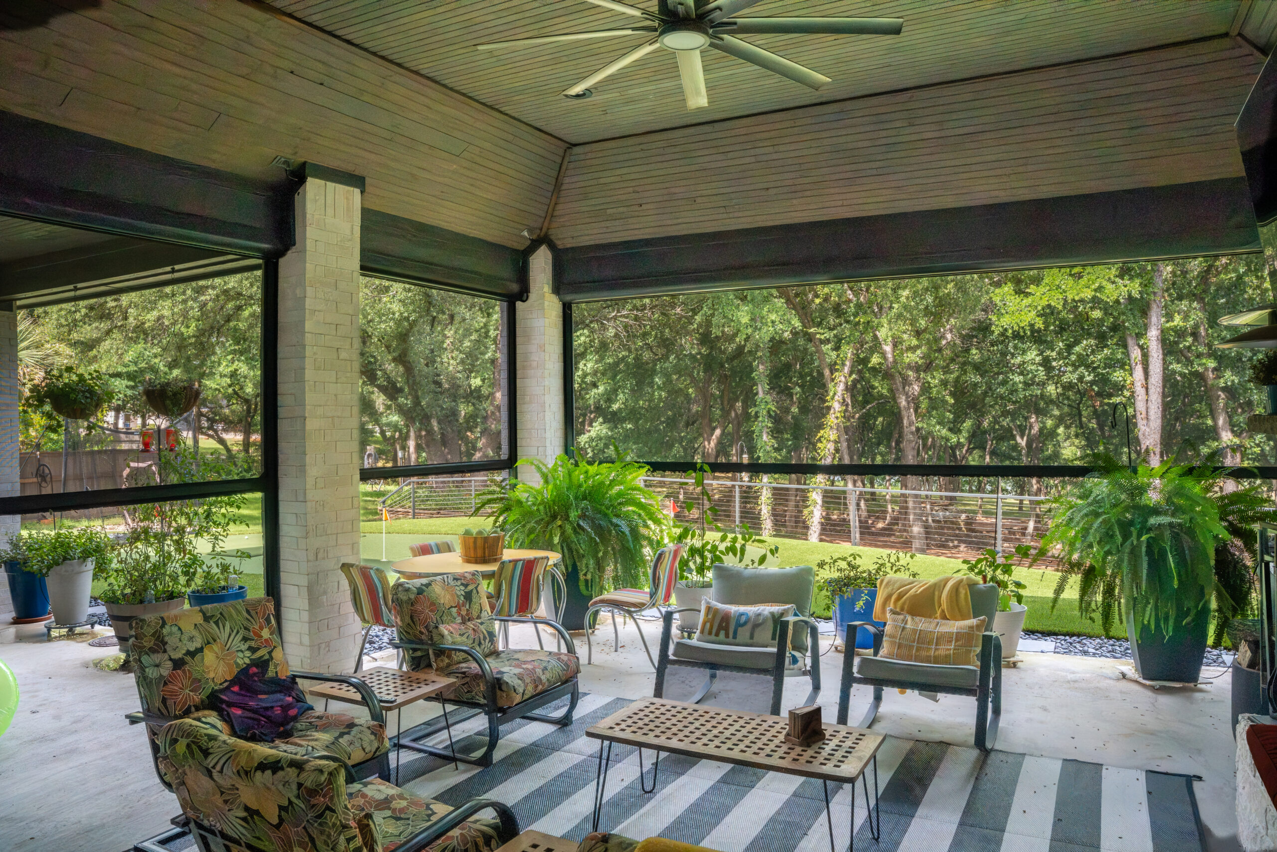 Motorized Insect Screens on Patio in Windermere